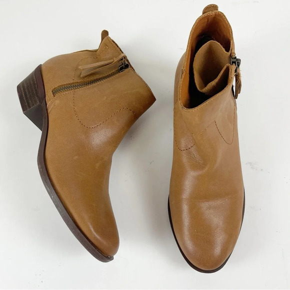 Lucky Brand Booties Boots Womens 5.5 M Brown Heeled Blandre - Picture 1 of 12